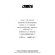 ZANUSSI ZHQ631X Manual de Usuario