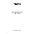 ZANUSSI CZL145W Manual de Usuario