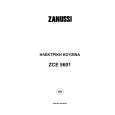 ZANUSSI ZCE5601 Manual de Usuario