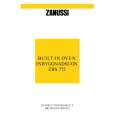 ZANUSSI ZBS772X Manual de Usuario