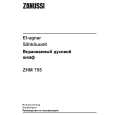 ZANUSSI ZHM755X Manual de Usuario