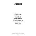 ZANUSSI ZGF326ICX Manual de Usuario