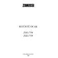 ZANUSSI ZGG759XR Manual de Usuario