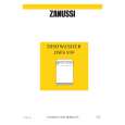 ZANUSSI DWS939S Manual de Usuario