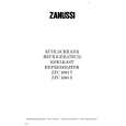 ZANUSSI ZFC1603T Manual de Usuario