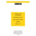 ZANUSSI ZDG313X Manual de Usuario