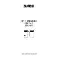 ZANUSSI SD2802 Manual de Usuario