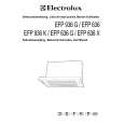 ELECTROLUX EFP636K Manual de Usuario