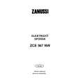 ZANUSSI ZCE567NW Manual de Usuario