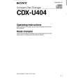 SP CDX-U404 Manual de Usuario