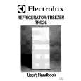 ELECTROLUX TR926W Manual de Usuario