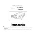 PANASONIC PT-D8600E Manual de Usuario