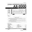YAMAHA AX2000 Manual de Servicio
