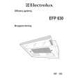 ELECTROLUX EFP630 Manual de Usuario