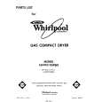 WHIRLPOOL LG4931XMW0 Catálogo de piezas