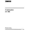 ZANUSSI ZC806X Manual de Usuario