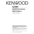 KENWOOD LZ601 Manual de Usuario