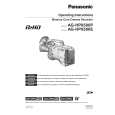 PANASONIC AGHPX500E Manual de Usuario
