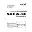 TEAC W-700R Manual de Servicio