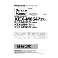 PIONEER KEX-M8647ZT Manual de Servicio