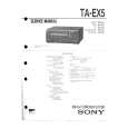 SONY TAEX5 Manual de Servicio