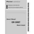 PIONEER GM-5000T/XR/EW Manual de Usuario
