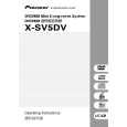 PIONEER X-SV5DV/NXCN/HK Manual de Usuario