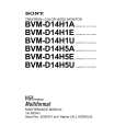 SONY BVM-D14H5A Manual de Servicio