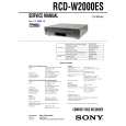 SONY RCD-W2000ES Manual de Servicio