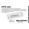 BLAUPUNKT RPD 552 Manual de Usuario