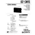 SONY ICFSW15 Manual de Servicio