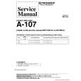 PIONEER A107 Manual de Servicio