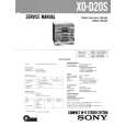 SONY X0D20S Manual de Servicio