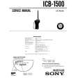 SONY ICB-1500 Manual de Servicio