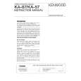 KENWOOD KA87 Manual de Usuario