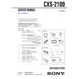 SONY CXS2100 Manual de Servicio