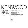 KENWOOD KRC-594V Manual de Usuario