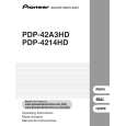 PIONEER PDP-42A3HD/KUCXC Manual de Usuario