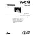 SONY WM-RX707 Manual de Servicio