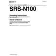 SONY SRSN100 Manual de Usuario