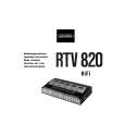 GRUNDIG RTV 820 Manual de Usuario