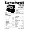 TECHNICS SA-202 Manual de Servicio