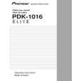 PIONEER PDK-1016/UC Manual de Usuario