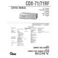 SONY CDX-71 Manual de Servicio