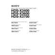 SONY HDS-X3700 Manual de Servicio