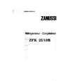 ZANUSSI ZFK25/10R Manual de Usuario