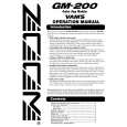 ZOOM GM-200 Manual de Usuario