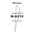 PIONEER M-AX10/NY Manual de Usuario