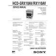 SONY HCDRX110AV Manual de Servicio