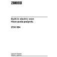 ZANUSSI ZOU884W Manual de Usuario